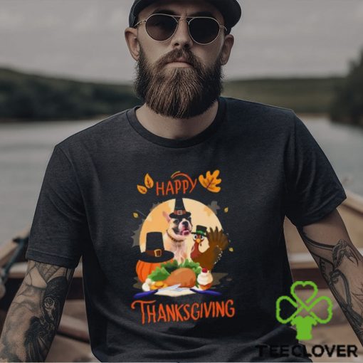 French Bulldog Happy Thanksgiving Halloween T Shirt