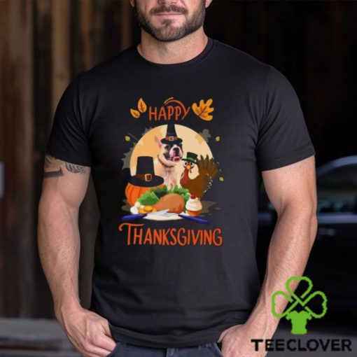 French Bulldog Happy Thanksgiving Halloween T Shirt