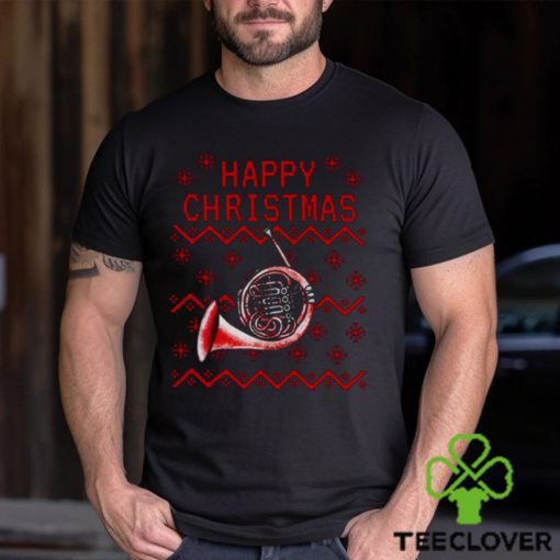 French Horn Christmas Brass Teacher Musician shirt