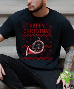 French Horn Christmas Brass Teacher Musician shirt