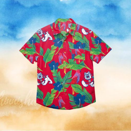 Fresno State Bulldogs Floral Hawaiian Shirt