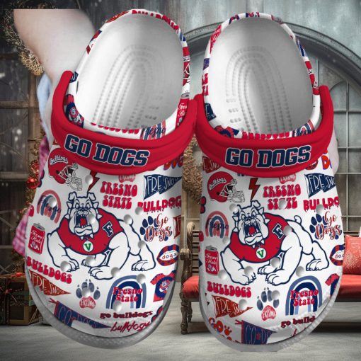 Fresno State Bulldogs NCAA Sport Crocs Crocband Clogs Shoes Comfortable For Men Women and Kids – Footwearelite Exclusive