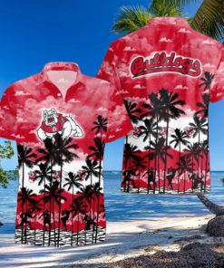 Fresno State Bulldogs Palms Tree Hawaiian Shirt