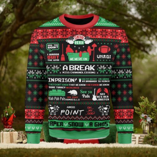Friend A Break Central Perk Ugly Christmas Sweater Xmas Gift Men And Women Christmas Sweater