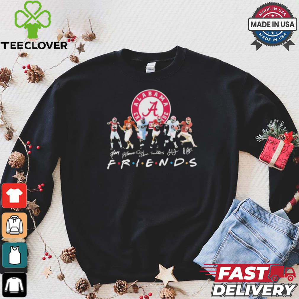Friends Alabama Crimson Tide Players Signatures Shirt Friends Alabama Crimson Tide Players Signatures Shirt