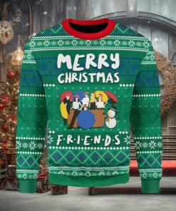 Friends And Snowman Ugly Christmas Sweater Xmas Gift Men And Women Christmas Sweater