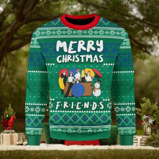 Friends And Snowman Ugly Christmas Sweater Xmas Gift Men And Women Christmas Sweater