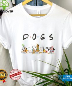 Friends Cartoon All Character Mickey Snoopy Pluto Scooby Doo Fan shirt