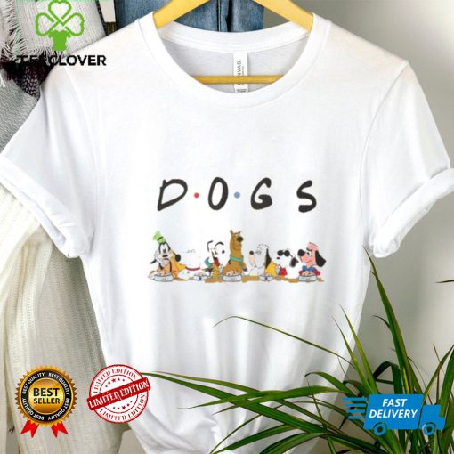 Friends Cartoon All Character Mickey Snoopy Pluto Scooby Doo Fan shirt