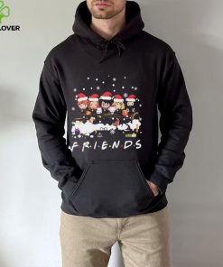 Friends Harry Potter Chibi Santa Hat Tv Show Merry Christmas Shirt