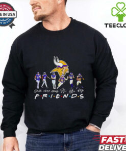 Friends Minnesota Vikings players signatures 2D T shirt