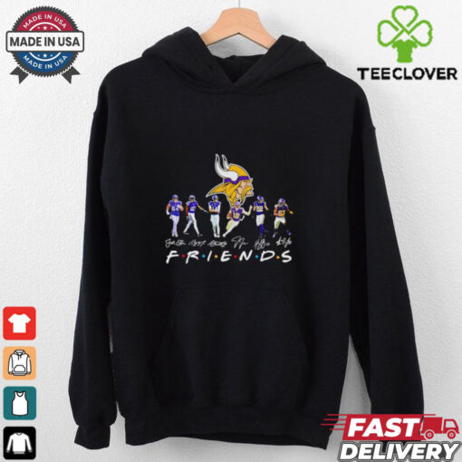 Friends Minnesota Vikings players signatures 2D T shirt