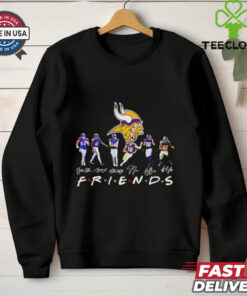 Friends Minnesota Vikings players signatures 2D T shirt