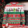 Pug Dogs Carrying Gift Christmas On The Red Car Ugly Christmas Sweater
