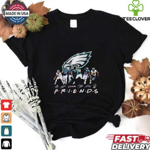 Friends Philadelphia Eagles players signatures 2D T shirt