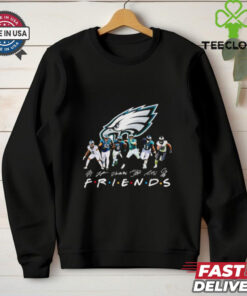 Friends Philadelphia Eagles players signatures 2D T shirt