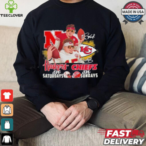 Friends Raiola And Mahomes Huskers On Saturdays X Chiefs On Sundays Signatures Shirt