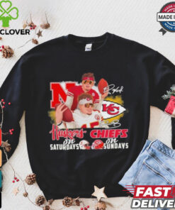 Friends Raiola And Mahomes Huskers On Saturdays X Chiefs On Sundays Signatures Shirt