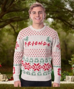 Friends TV Series Men’s Logo and Coffee Mugs Ugly Holiday Christmas Sweater