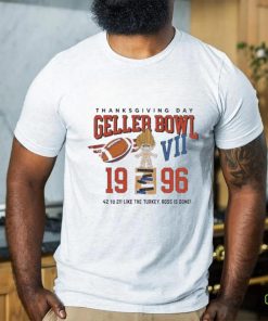 Friends Thanksgiving Geller Bowl College Letters Shirt