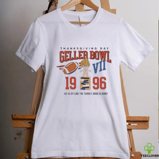 Friends Thanksgiving Geller Bowl College Letters Shirt