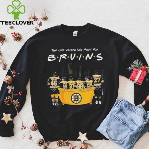 Friends The One Where We Root For Boston Bruins Signature Shirt