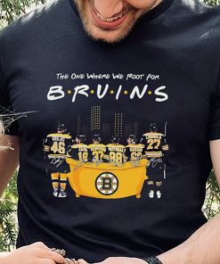 Friends The One Where We Root For Boston Bruins Signature Shirt