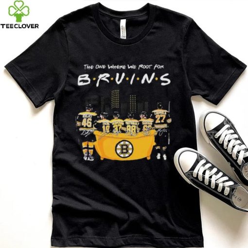 Friends The One Where We Root For Boston Bruins Signature Shirt