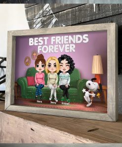 Friendship, Best Friend Forever, Personalized Canvas Print, Gifts For Friends