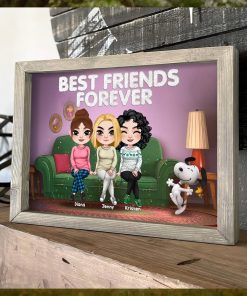 Friendship, Best Friend Forever, Personalized Canvas Print, Gifts For Friends