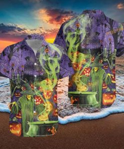 Fright Night Witch Hour Halloween Hawaiian Shirt