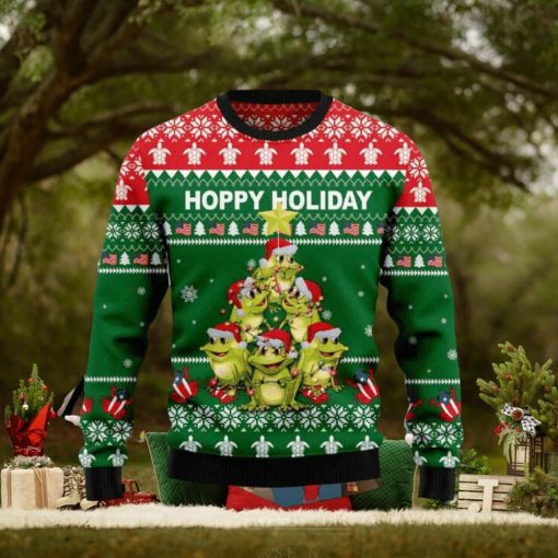 Frog Christmas Tree Ugly Christmas Sweater