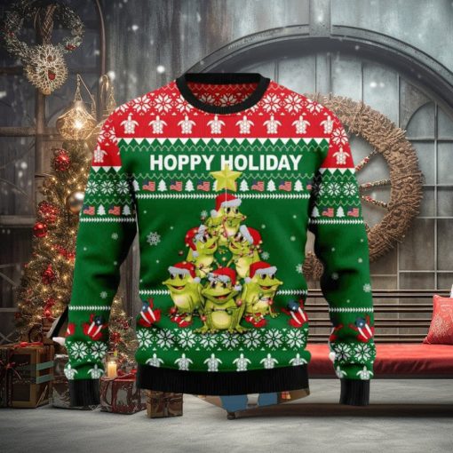 Frog Christmas Tree Ugly Christmas Sweater