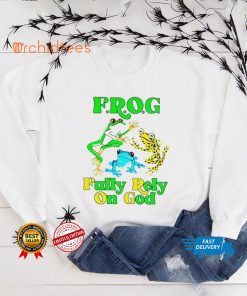 Frog Fully Rely On God T Shirt