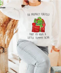Frog Kermit The Prophecy Foretold that I’d have a little Tummy ache shirt