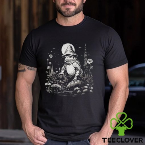 Frog Wizard Cottagecore Mushroom T Shirt