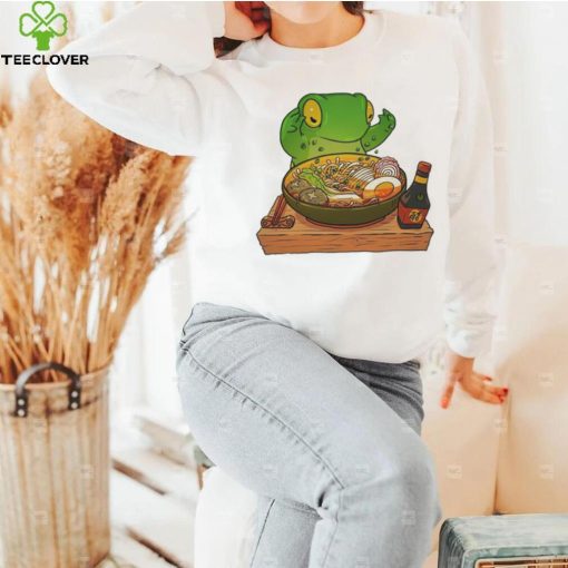 Frog making ramen art hoodie, sweater, longsleeve, shirt v-neck, t-shirt