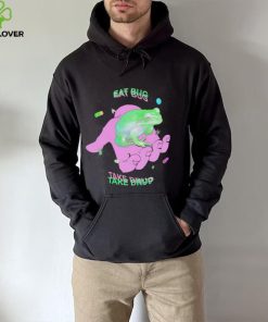 Frog on hand eat bug take drug shirt