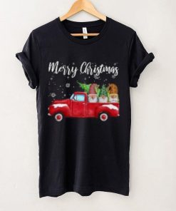 Frohe Weihnachten Baum Drei Gnome Red Truck Xmas' Männer Funktions T Shirt
