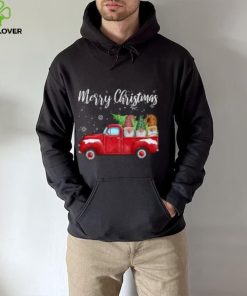 Frohe Weihnachten Baum Drei Gnome Red Truck Xmas' Männer Funktions T Shirt