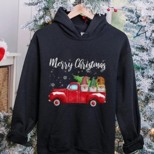 Frohe Weihnachten Baum Drei Gnome Red Truck Xmas’ Männer Funktions T Shirt