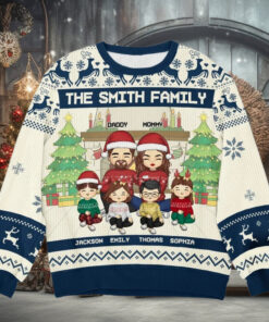 From Home To Home   Family Personalized Custom Ugly Sweatshirt