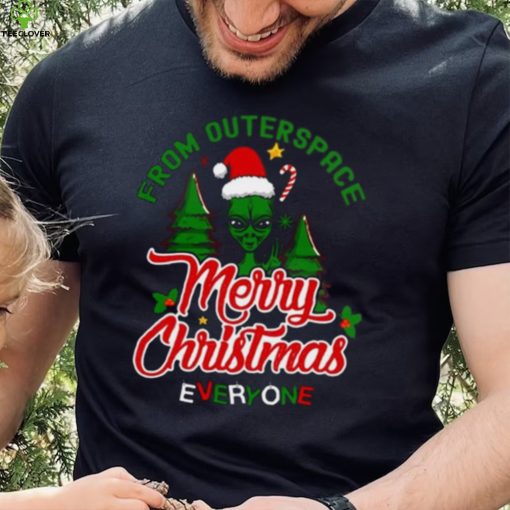 From Outersoace Merry Christmas Shirt