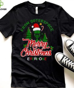 From Outersoace Merry Christmas Shirt