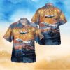 Navy USS Firedrake Christmas Seamless Button Up Hawaiian Shirt Beach Gift