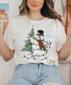 Frosty the snowman Christmas tree shirt