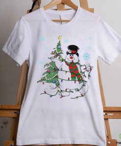 Frosty the snowman Christmas tree hoodie, sweater, longsleeve, shirt v-neck, t-shirt