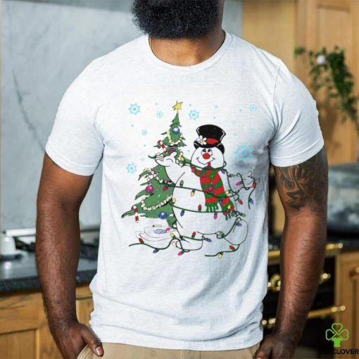 Frosty the snowman Christmas tree hoodie, sweater, longsleeve, shirt v-neck, t-shirt