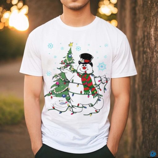 Frosty the snowman Christmas tree hoodie, sweater, longsleeve, shirt v-neck, t-shirt