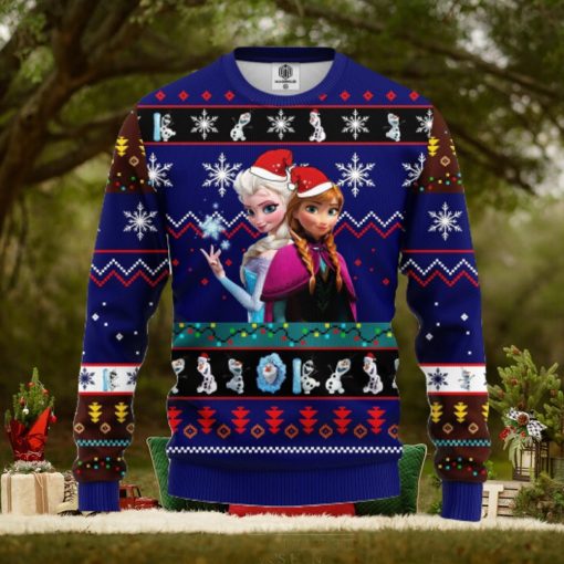 Frozen Ugly Christmas Sweater Blue Ideas For Men Women
